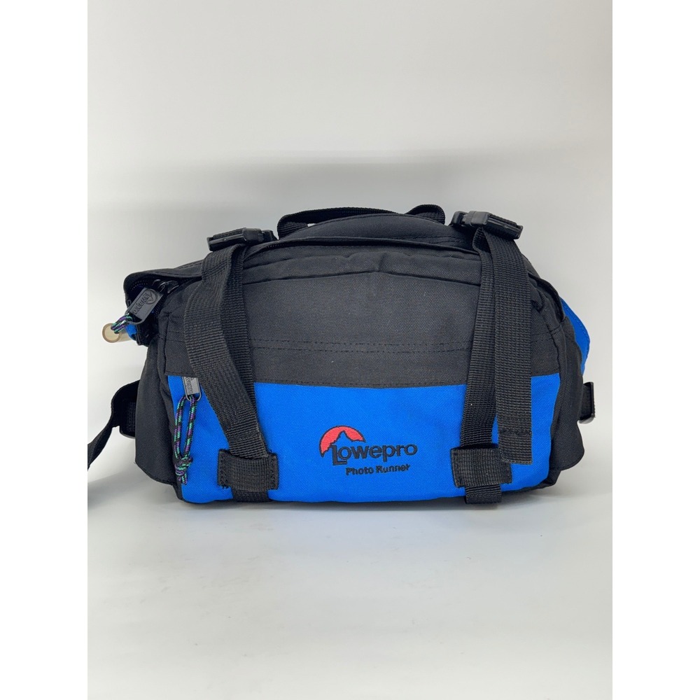 Lowepro Photo Runner Camera Bag Blue Black Waist Belt Shoulder Strap Padded